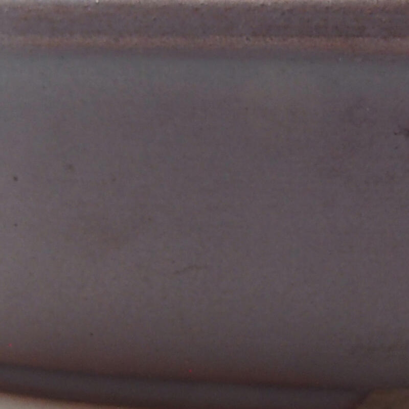 Cuenco bonsái de cerámica 12 x 8,5 x 3 cm, color metálico