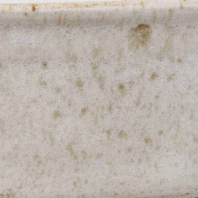 Cuenco bonsái de cerámica 12 x 8,5 x 4,5 cm, blanco