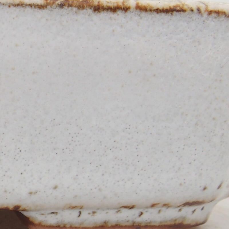 Cuenco bonsái de cerámica 12 x 9 x 3 cm, blanco