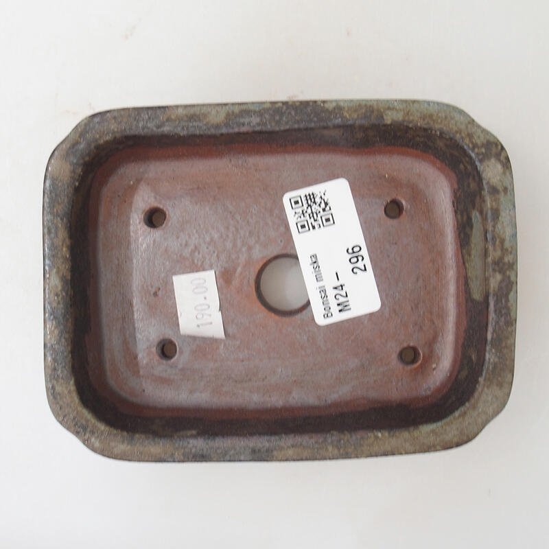 Cuenco bonsái de cerámica 12 x 9 x 3 cm, marrón