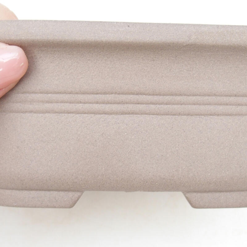 Cuenco bonsái de cerámica 13,5 x 11 x 5,5 cm, color negro