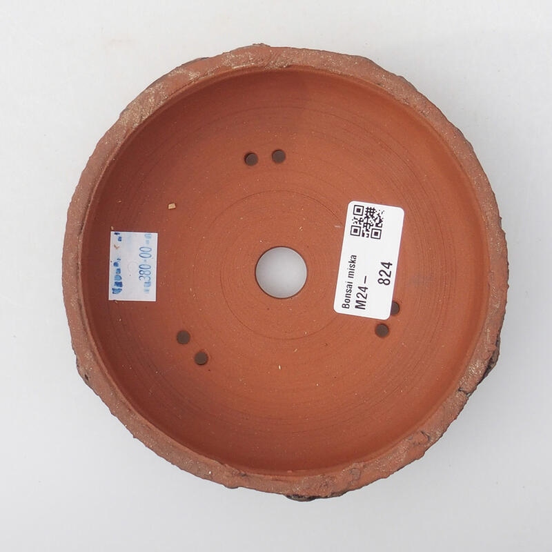 Cuenco bonsái de cerámica 13,5 x 13,5 x 4 cm, marrón