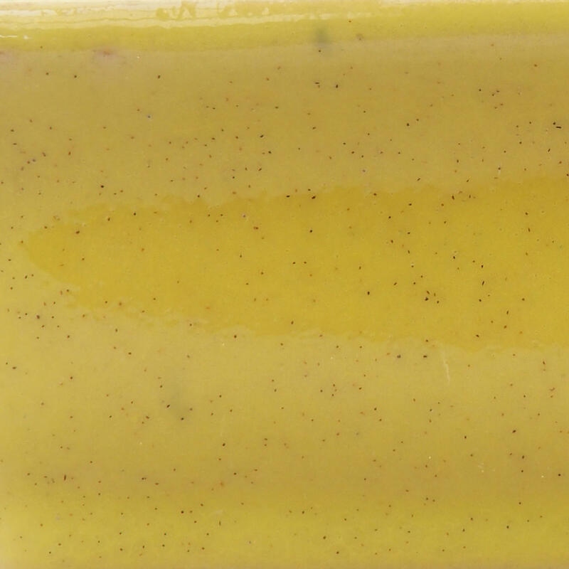 Cuenco bonsái de cerámica 13 x 10,5 x 4 cm, amarillo