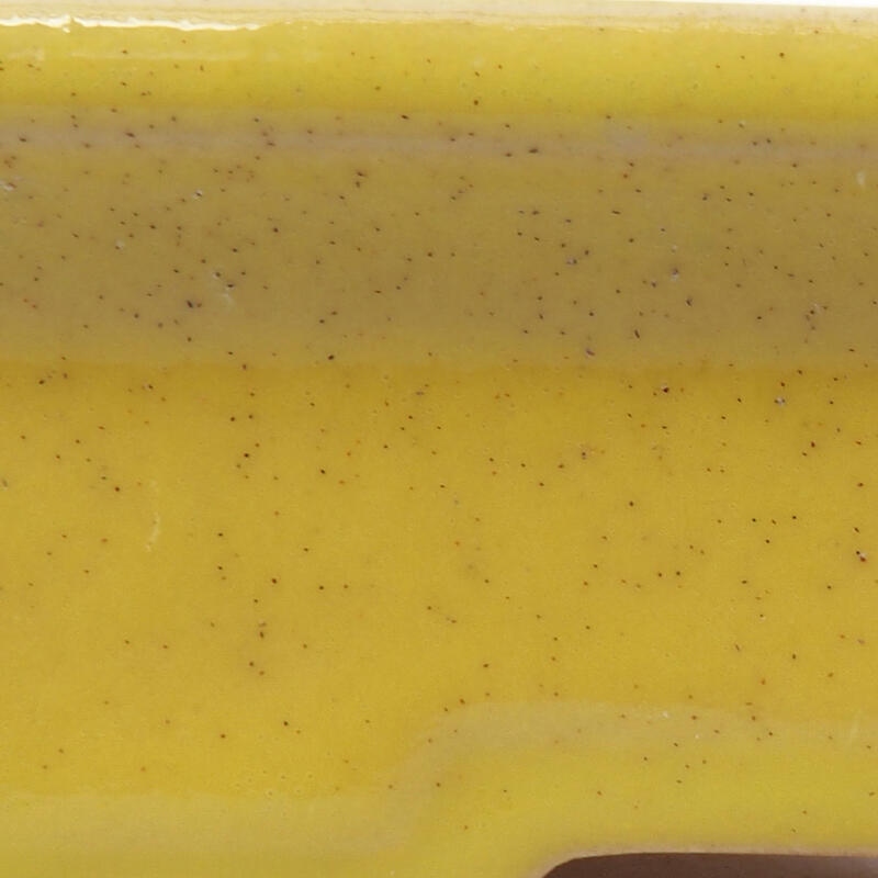 Cuenco bonsái de cerámica 13 x 10 x 3,5 cm, amarillo