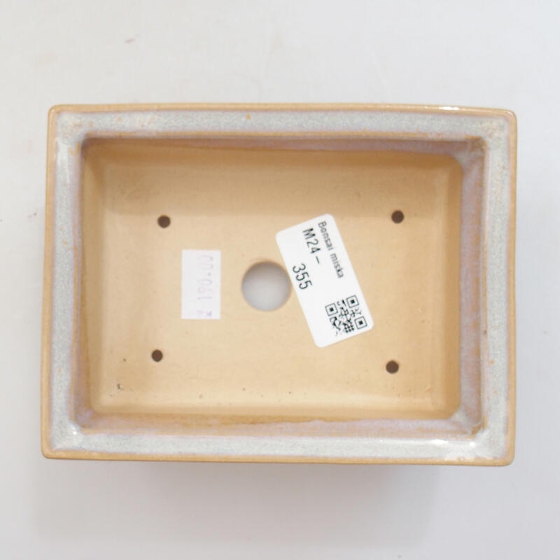 Cuenco bonsái de cerámica 13 x 10 x 4 cm, gris