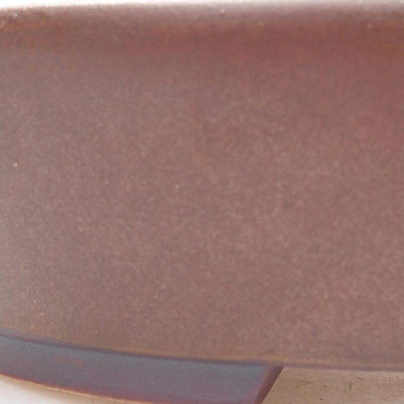 Cuenco bonsái de cerámica 13 x 11 x 3,5 cm, marrón