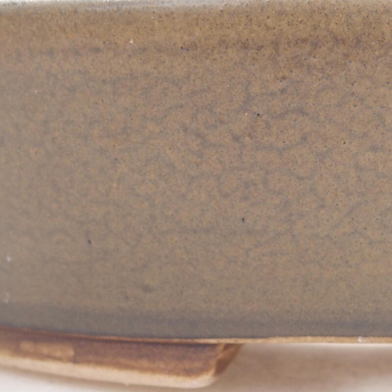 Cuenco bonsái de cerámica 13 x 11 x 3,5 cm, marrón