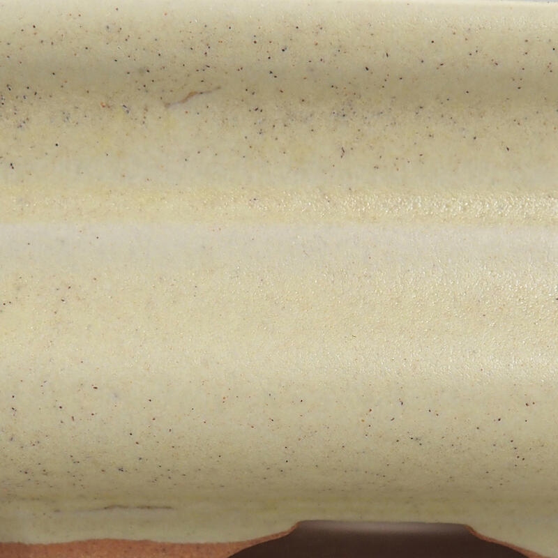 Cuenco bonsái de cerámica 13 x 13 x 4,5 cm, amarillo