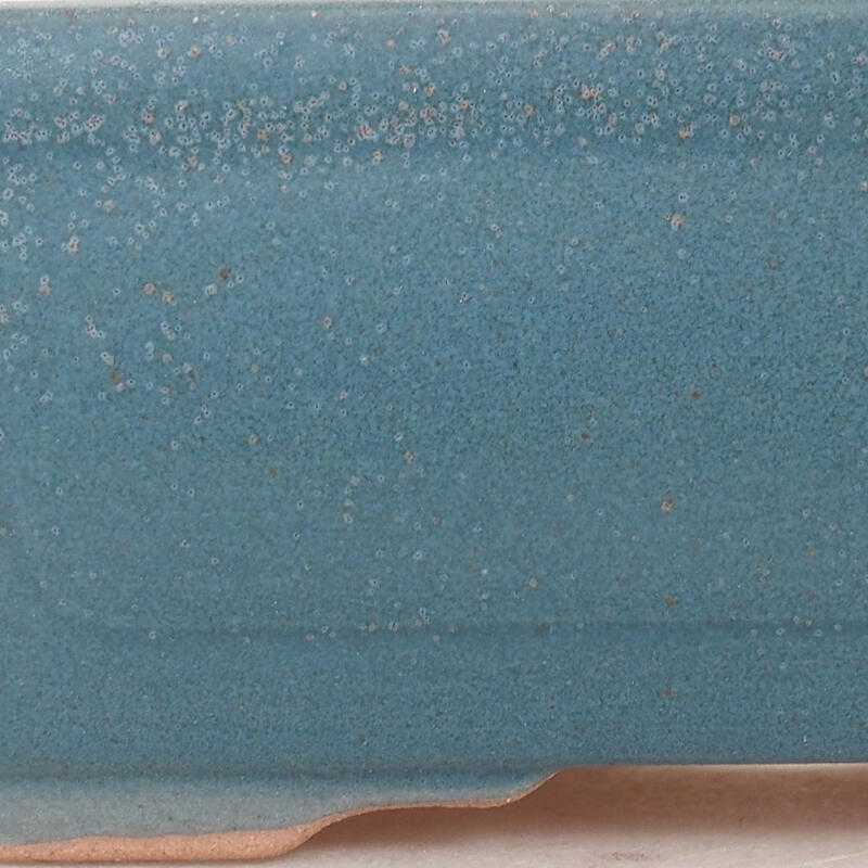 Cuenco bonsái de cerámica 13 x 9,5 x 5 cm, color azul