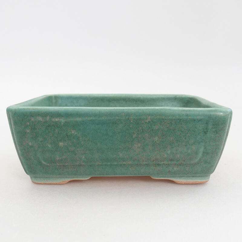 Cuenco bonsái de cerámica 13 x 9,5 x 5 cm, verde