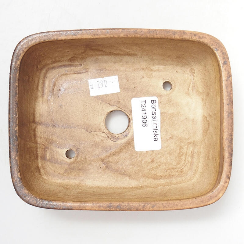 Cuenco bonsái de cerámica 14,5 x 12 x 4 cm, rosa