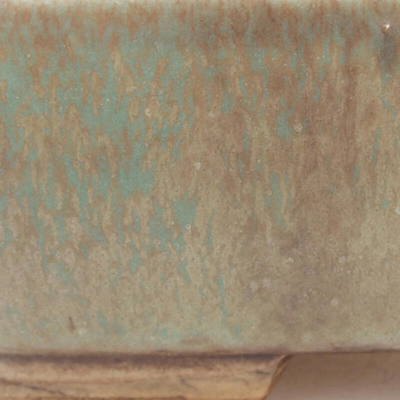 Cuenco bonsái de cerámica 14,5 x 12 x 4 cm, verde