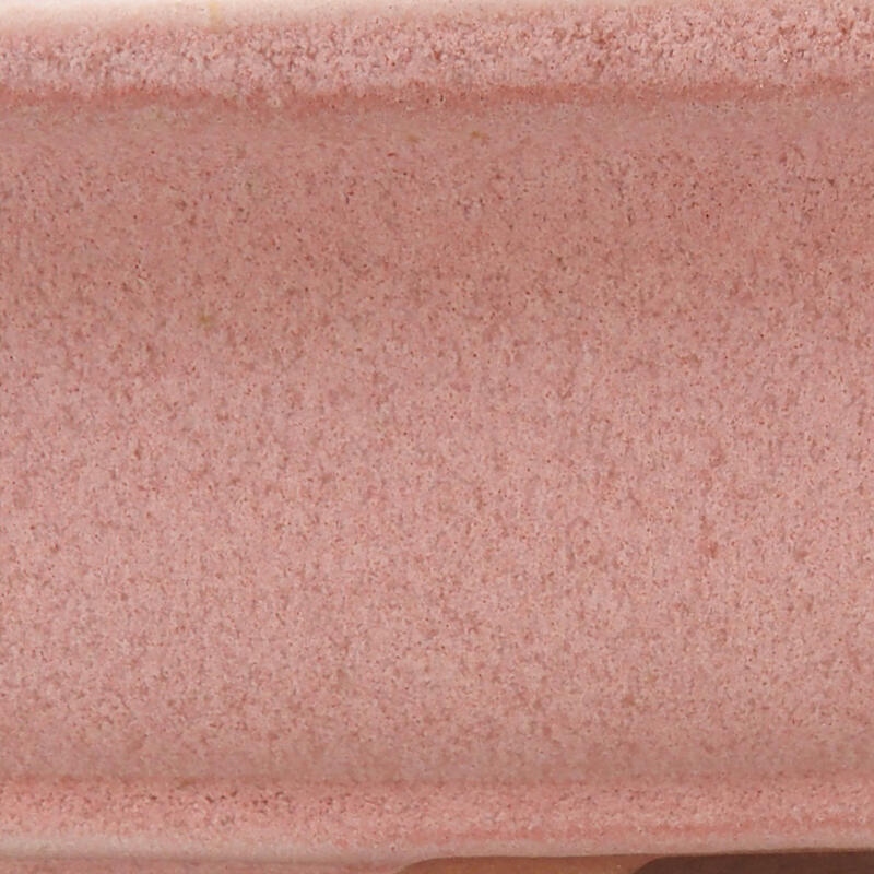 Cuenco bonsái de cerámica 14 x 10,5 x 4 cm, rosa