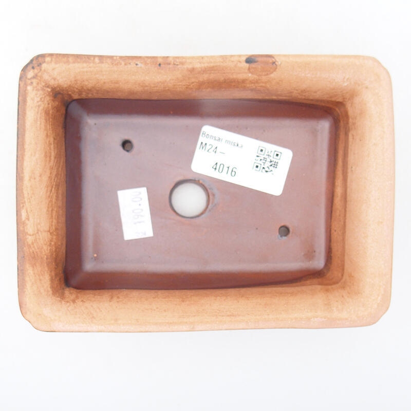 Cuenco bonsái de cerámica 14 x 10,5 x 4 cm, rosa