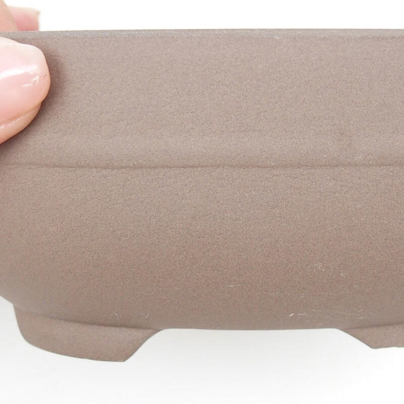 Cuenco bonsái de cerámica 14 x 10 x 6 cm, color negro