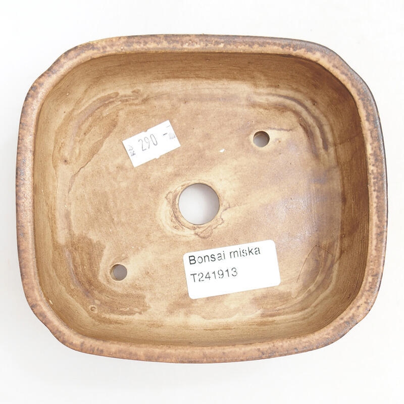 Cuenco bonsái de cerámica 14 x 12 x 4 cm, rosa