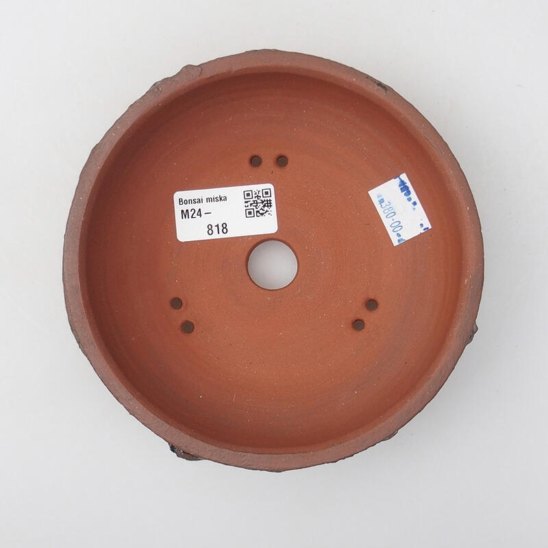 Cuenco bonsái de cerámica 14 x 14 x 4 cm, marrón