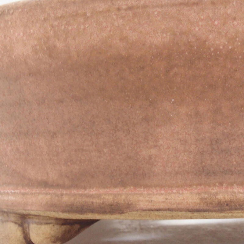 Cuenco bonsái de cerámica 15,5 x 15,5 x 5 cm, rosa