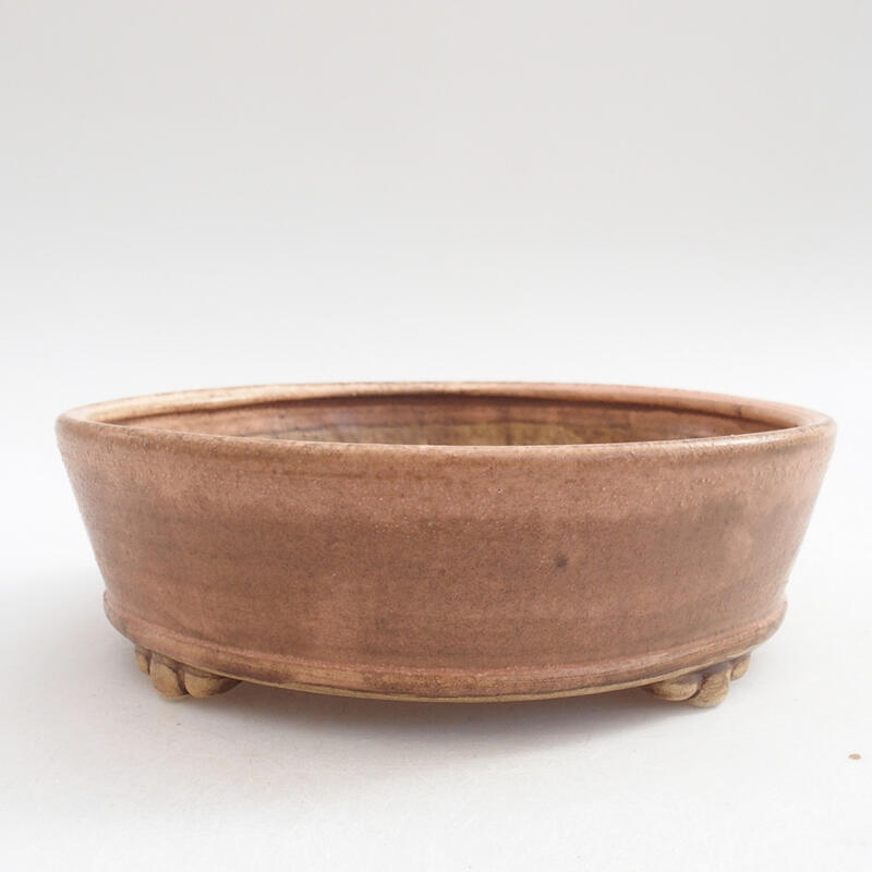 Cuenco bonsái de cerámica 15,5 x 15,5 x 5 cm, rosa