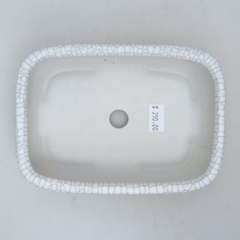 Cuenco bonsái de cerámica 15 x 10,5 x 4,5 cm, color raku