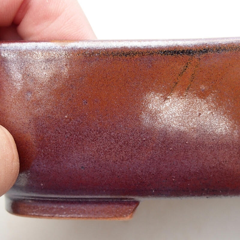 Cuenco bonsái de cerámica 15 x 11,5 x 5 cm, marrón