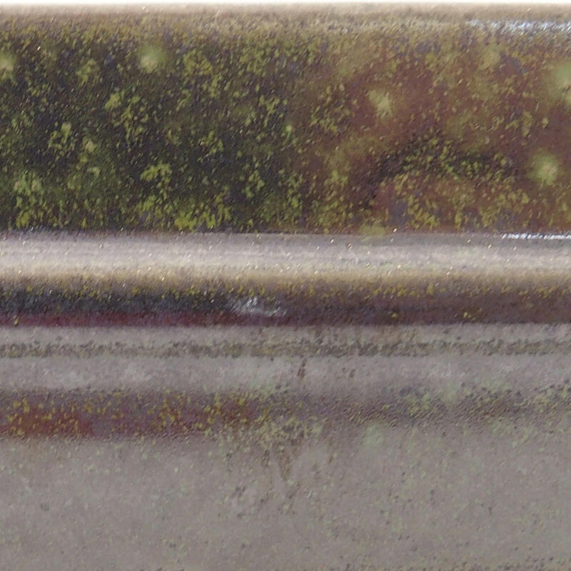 Cuenco bonsái de cerámica 15 x 12,5 x 4,5 cm, verde