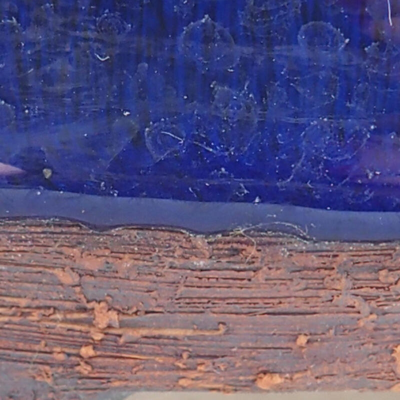 Cuenco bonsái de cerámica 15 x 12,5 x 6,5 cm, color azul