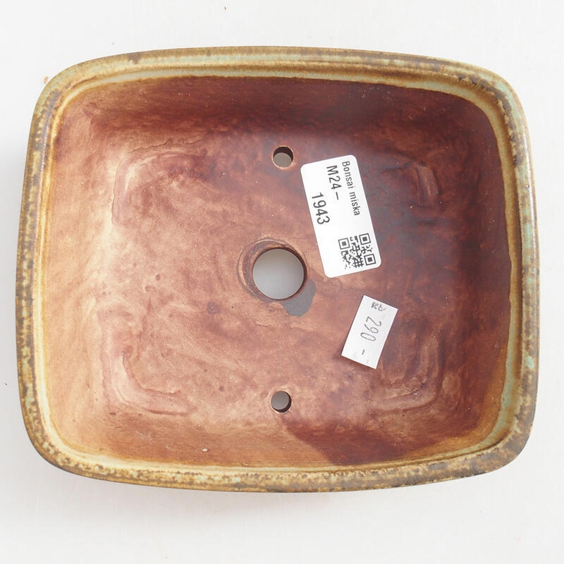 Cuenco bonsái de cerámica 15 x 13 x 5 cm, verde