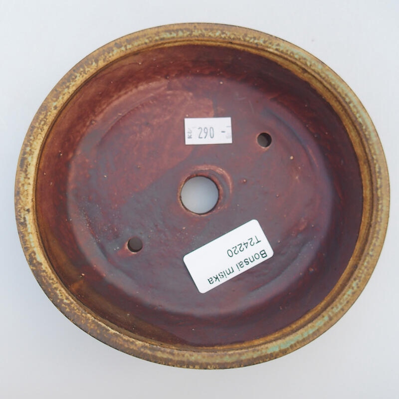 Cuenco bonsái de cerámica 15 x 14 x 4 cm, marrón