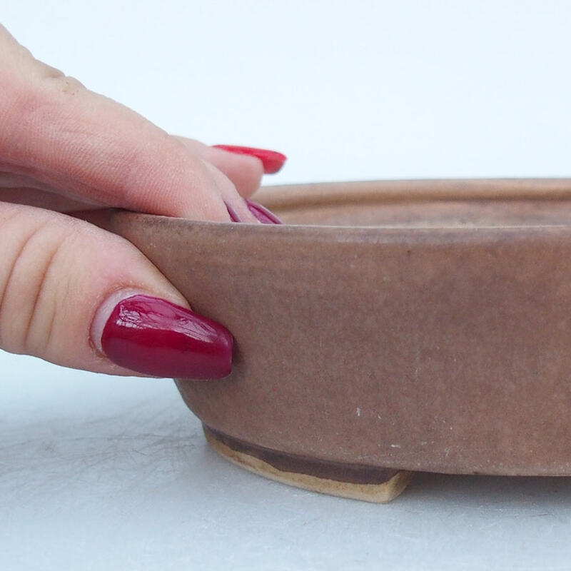 Cuenco bonsái de cerámica 15 x 14 x 4 cm, rosa