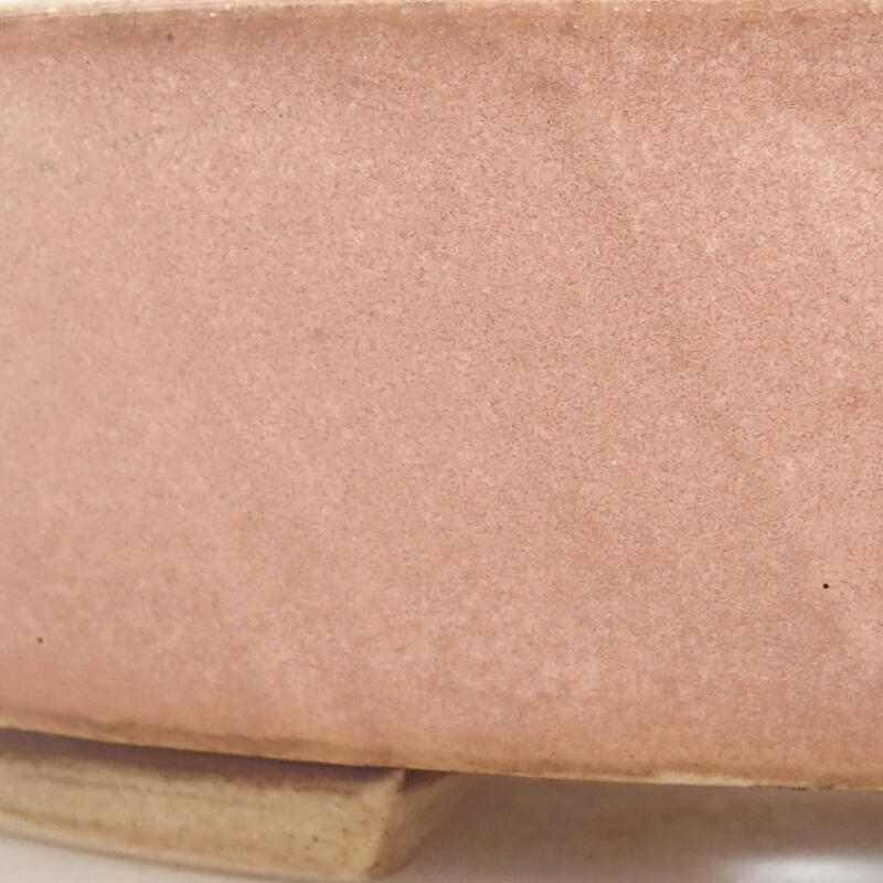 Cuenco bonsái de cerámica 15 x 14 x 4 cm, rosa