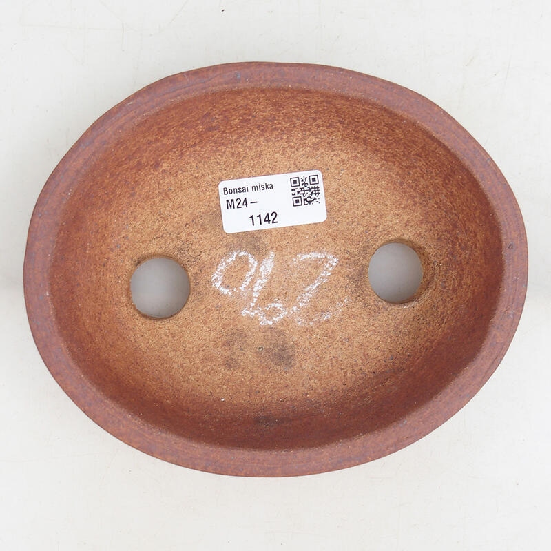 Cuenco bonsái de cerámica 16,5 x 14 x 5 cm, color metal