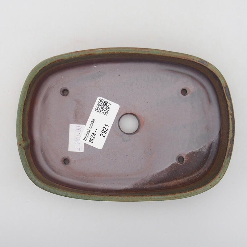 Cuenco bonsái de cerámica 16 x 11 x 3 cm, verde