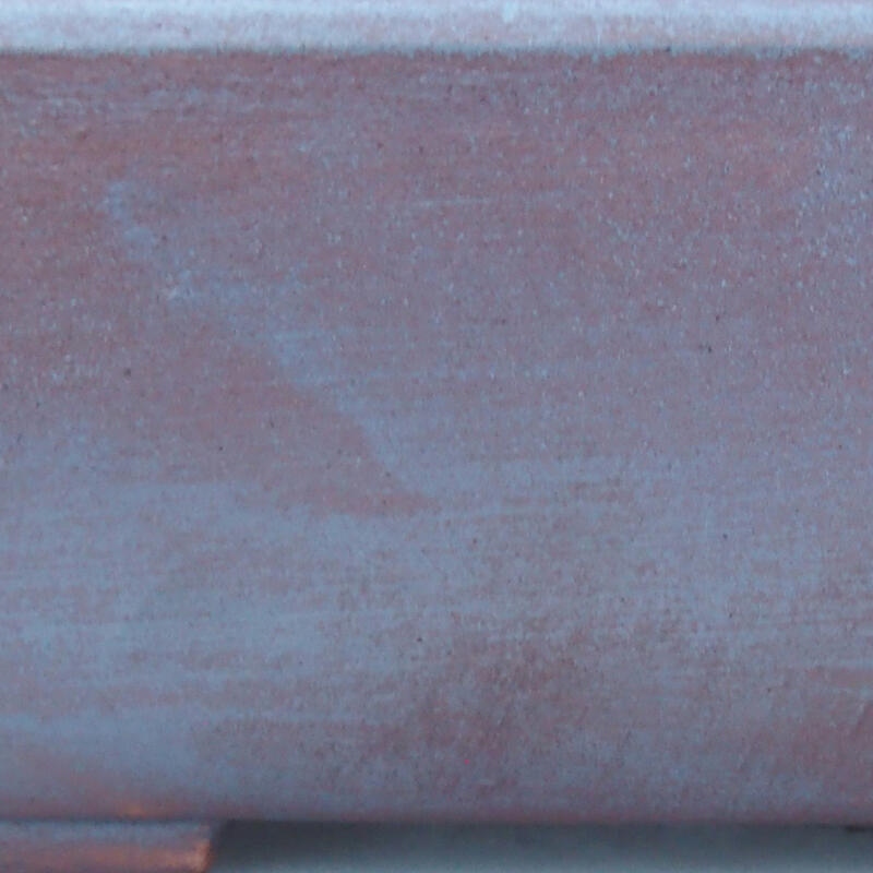 Cuenco bonsái de cerámica 16 x 11 x 5,5 cm, color metálico