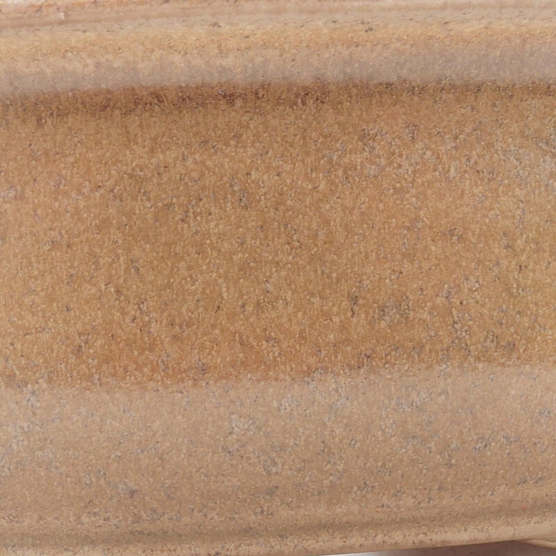 Cuenco bonsái de cerámica 16 x 12,5 x 6 cm, color beige