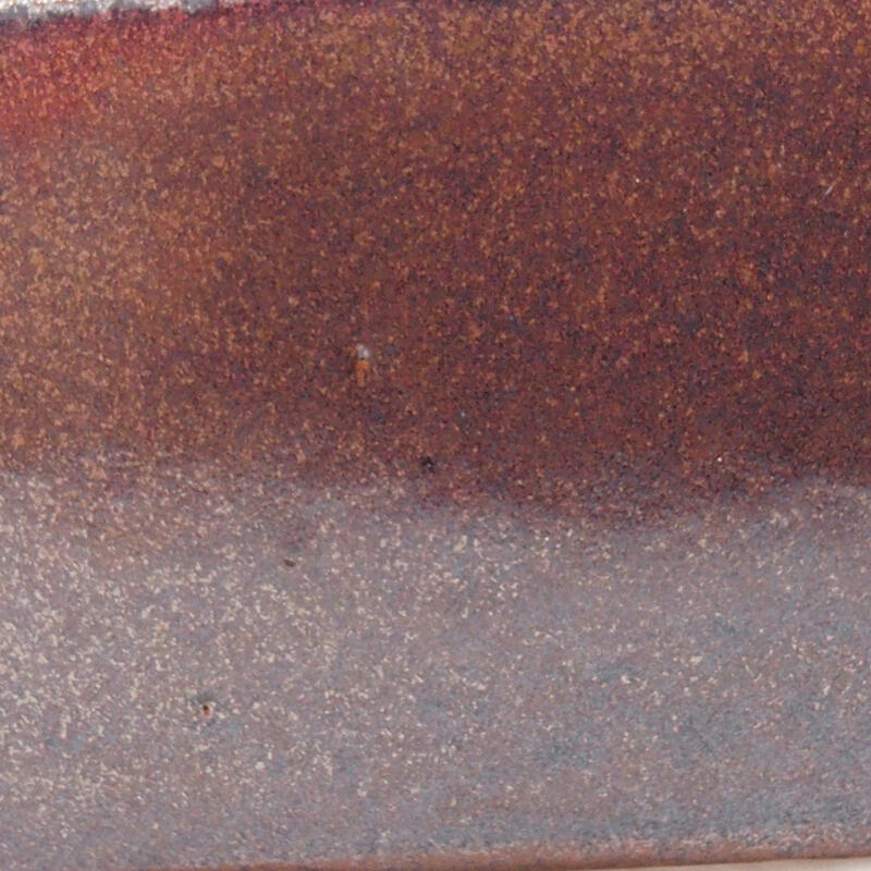 Cuenco bonsái de cerámica 16 x 13 x 4,5 cm, marrón