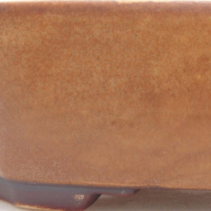 Cuenco bonsái de cerámica 17,5 x 14,5 x 5,5 cm, marrón