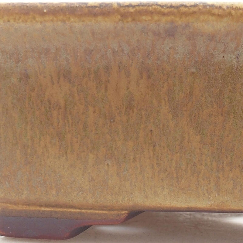 Cuenco bonsái de cerámica 17,5 x 14,5 x 5,5 cm, verde