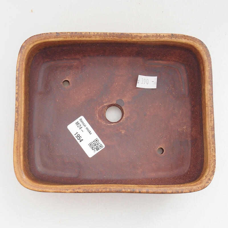 Cuenco bonsái de cerámica 17,5 x 14,5 x 5 cm, rosa