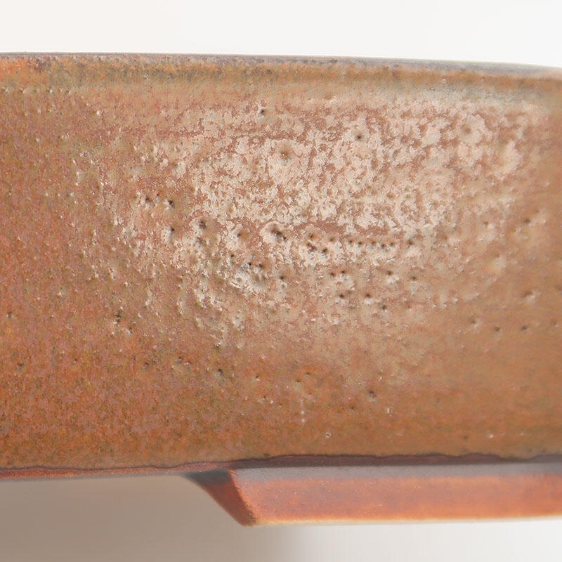 Cuenco bonsái de cerámica 17,5 x 14 x 4,5 cm, marrón