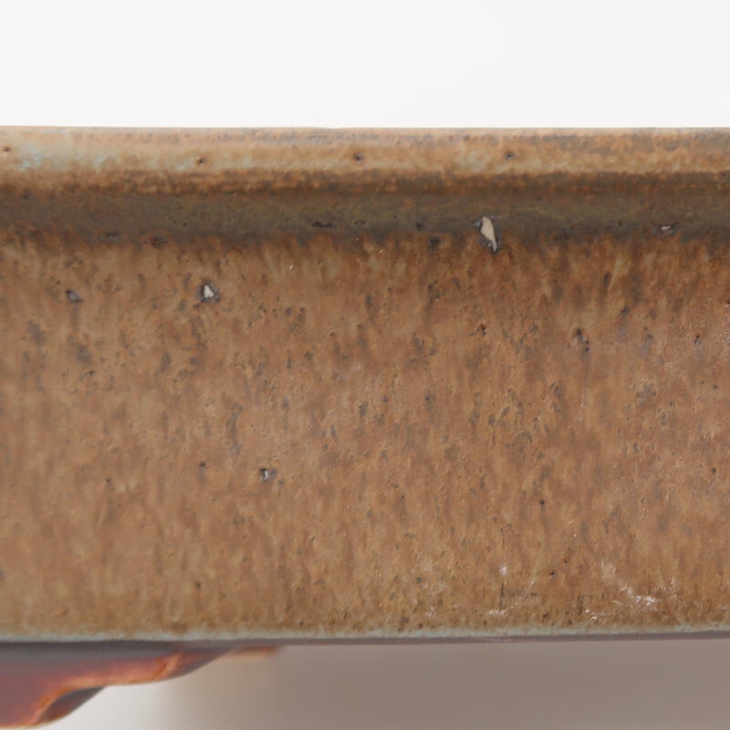 Cuenco bonsái de cerámica 17,5 x 14 x 5,5 cm, color azul