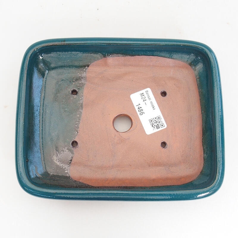 Cuenco bonsái de cerámica 17 x 13,5 x 3,5 cm, verde