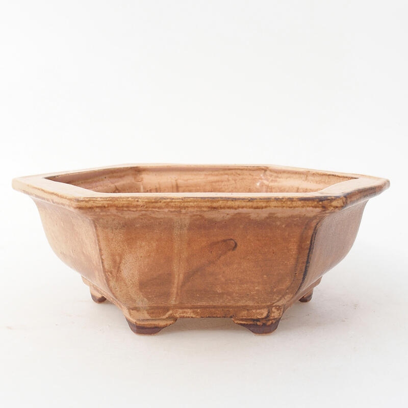 Cuenco bonsái de cerámica 17 x 15 x 6 cm, rosa