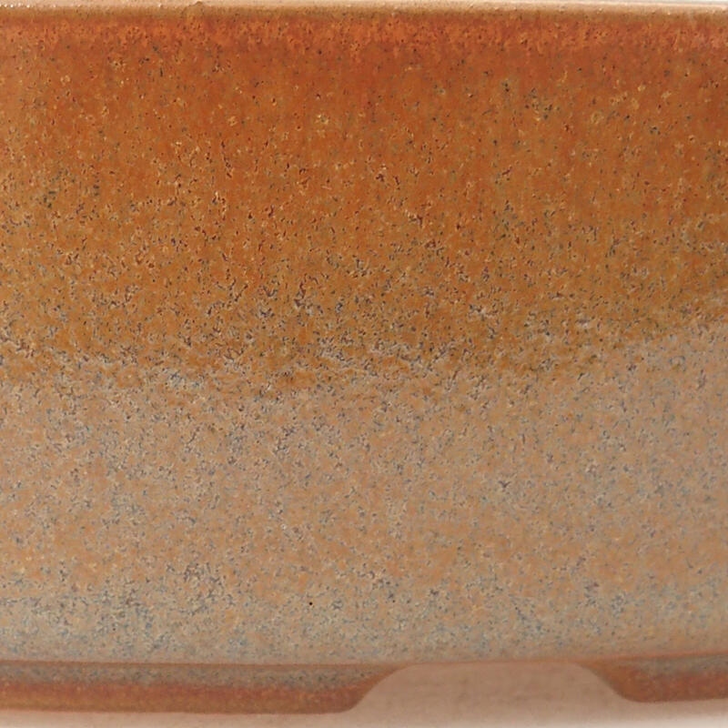 Cuenco bonsái de cerámica 18,5 x 13,5 x 4,5 cm, marrón