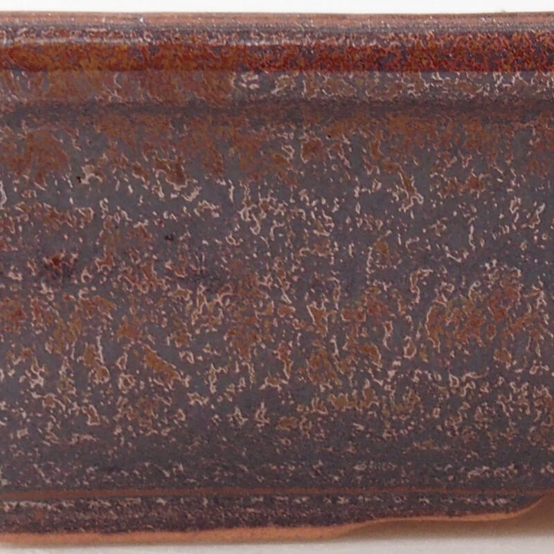 Cuenco bonsái de cerámica 18 x 13,5 x 4 cm, marrón