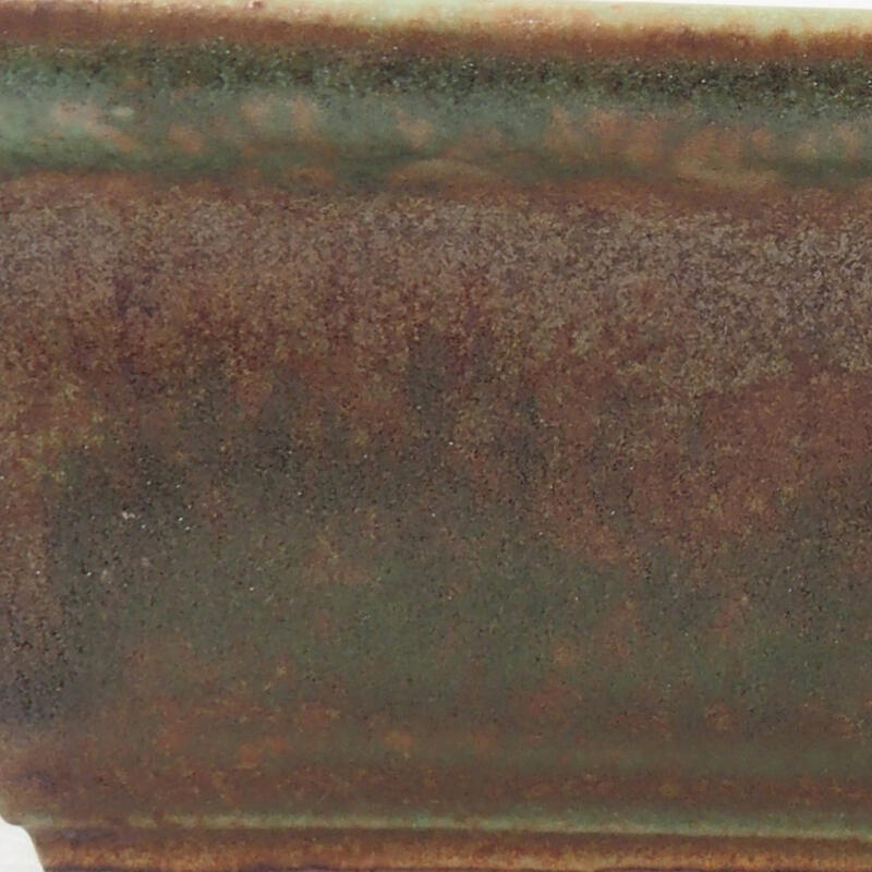 Cuenco bonsái de cerámica 18 x 13,5 x 4 cm, verde