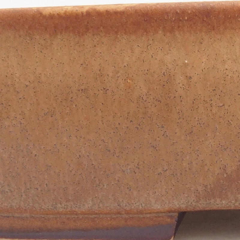 Cuenco bonsái de cerámica 18 x 14,5 x 4,5 cm, marrón