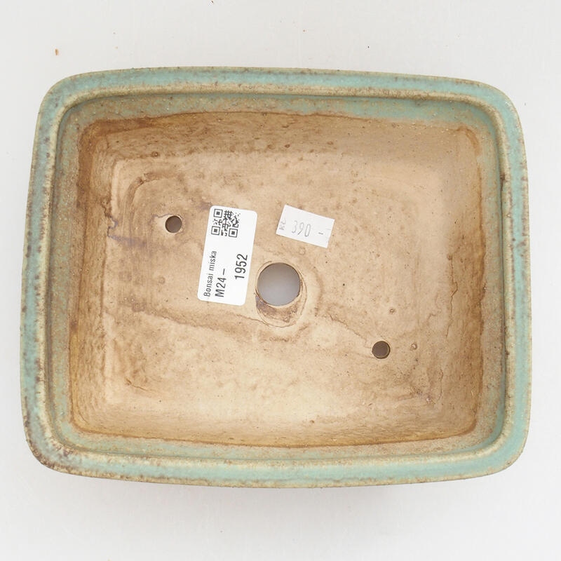 Cuenco bonsái de cerámica 18 x 14 x 5,5 cm, verde