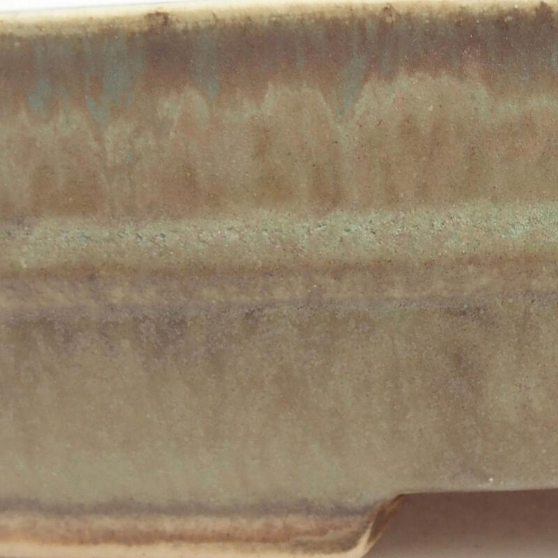 Cuenco bonsái de cerámica 18 x 15 x 4,5 cm, verde