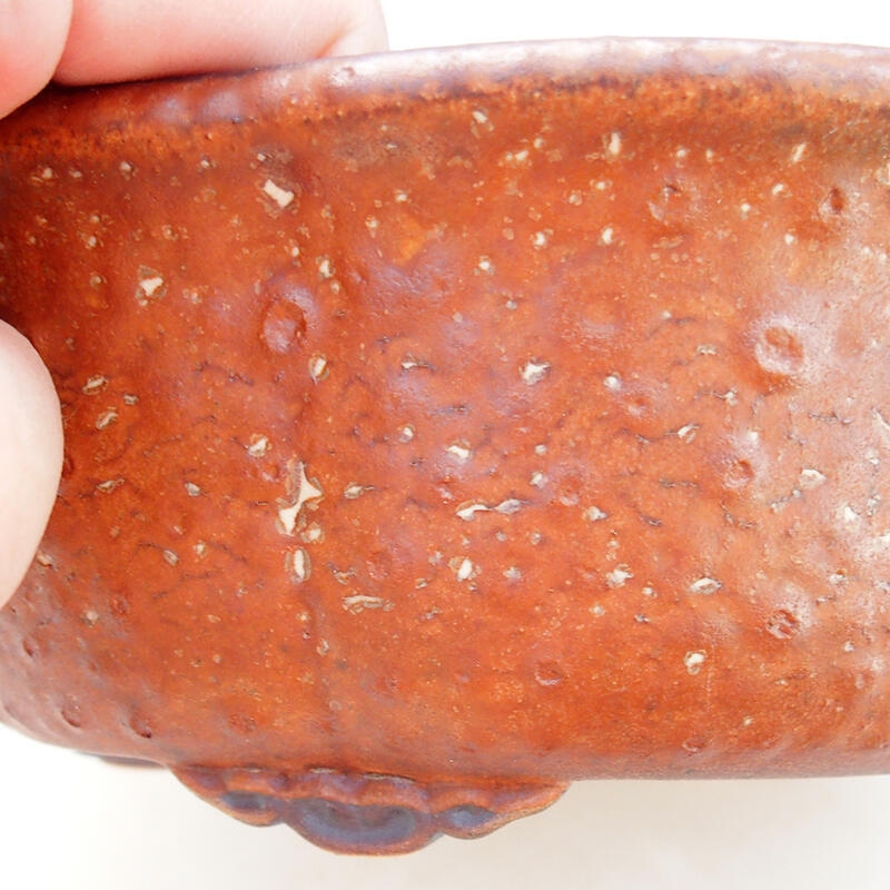 Cuenco bonsái de cerámica 18 x 16,5 x 6,5 cm, marrón